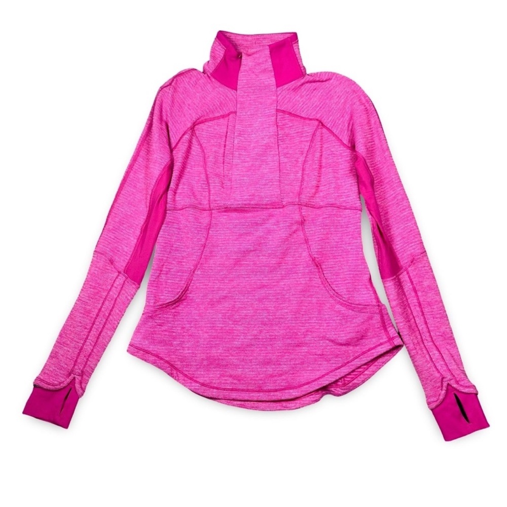 Lululemon Base Runner 1/2 Zip Raspberry Pullover - Picture 5 of 16